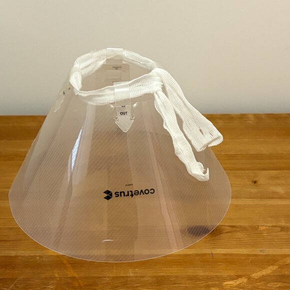 Covetrus Elizabethan collar clear, 20cm Pet Cat Dog recovery cone collar - Picture 2 of 7